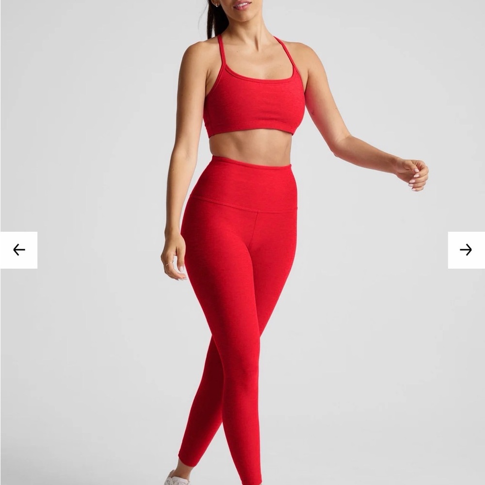 Beyond Yoga Red/Orange Leggings